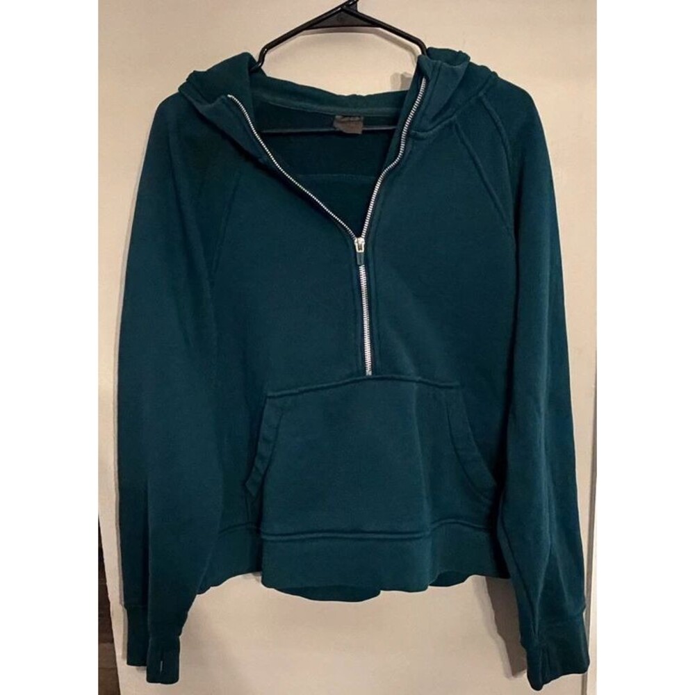 Dark Teal Danskin Zip Up Hoodie Size XL